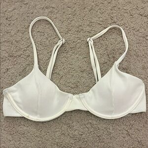 SHEIN White Underwire Bikini Top
